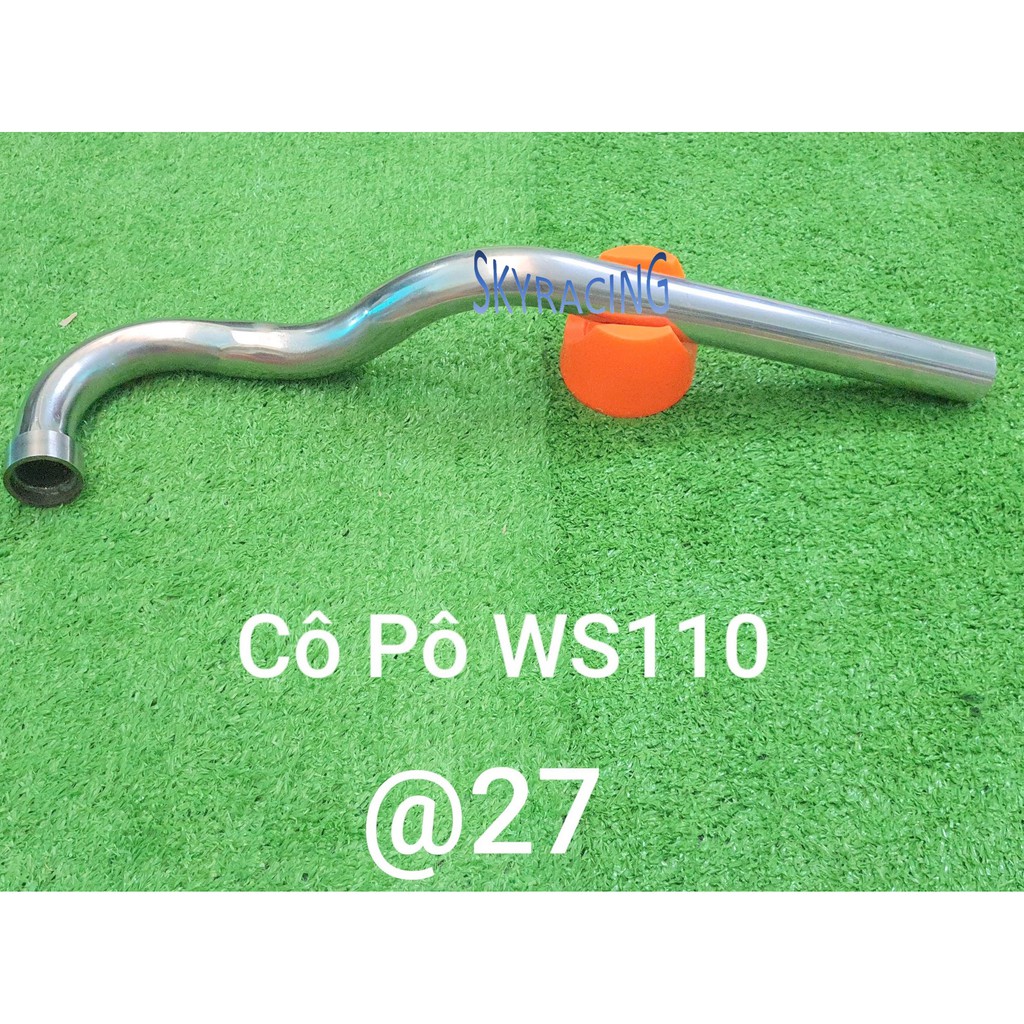 Cổ pô inox 304 gắn pô zin xe WS110