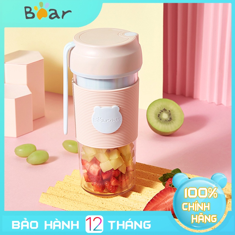 Máy xay sinh tố cầm tay Bear LLJ-P03H1 dạng cốc dung tích 300ml Hàng chính hãng bảo hành 6 tháng