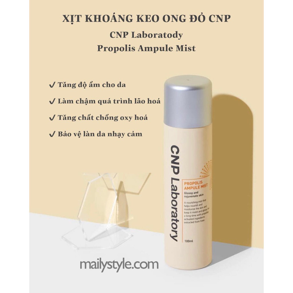 Xịt Khoáng Keo Ong Ngăn Lão Hóa Da CNP Laboratory Propolis Energy Ampule Mist 100ml