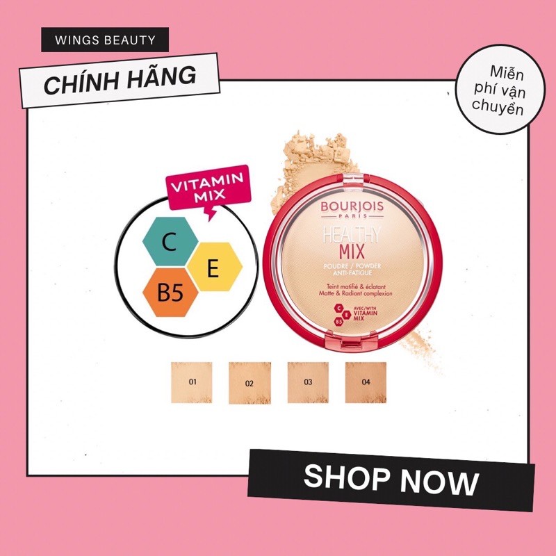 Phấn Phủ Bourjois Healthy Mix Powder Anti Fatigue