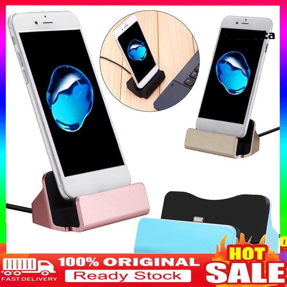 Đế Sạc Để Bàn Cổng Micro Usb Loại C Cho Iphone Android