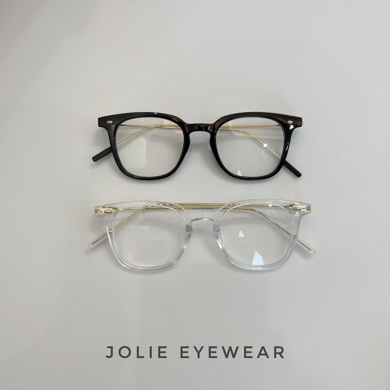 Kính giả cận, gọng kính cận vuông  Booster GMBT quai mảnh lọc ánh sáng xanh nam nữ thời trang Jolie eyewear 9322