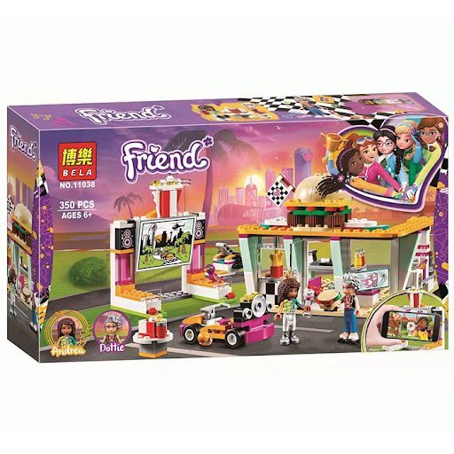 Đồ chơi Lego xếp hình lắp ráp bela Friend 11038 - ngôi nhà của Andrea & Dottie