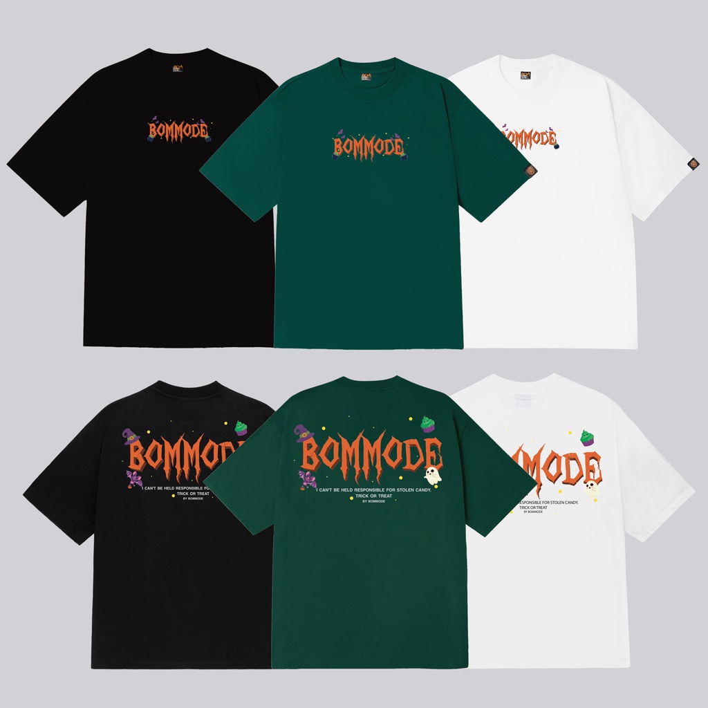 Halloween T-SHIRT, Áo thun unisex cotton co giản 2 chiều , thoáng mát , thấm hút tốt ( 3 Màu )