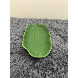 DĨA 23.5 CM - GỐM SỨ CƯỜNG PHÁT - KIỂU  LÁ CHUỐI