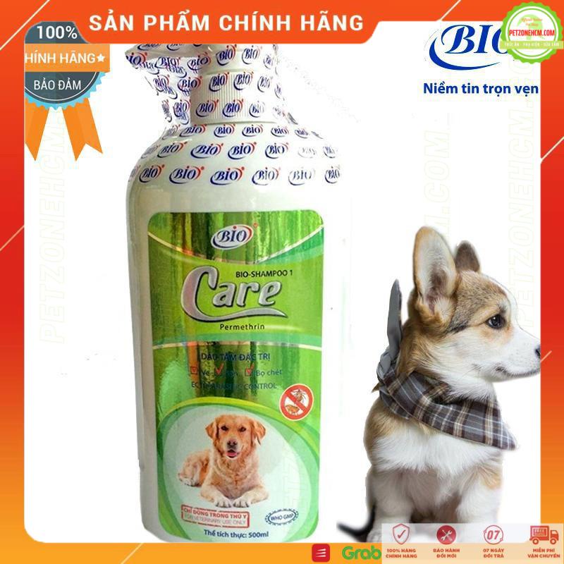 Sữa tắm cho chó mèo Bio Care ⚜FREESHIP⚜ Bio Care 150ml|450ml|500ml Phòng trừ ve rận | bọ chét cho chó mèo | PetZoneHCM