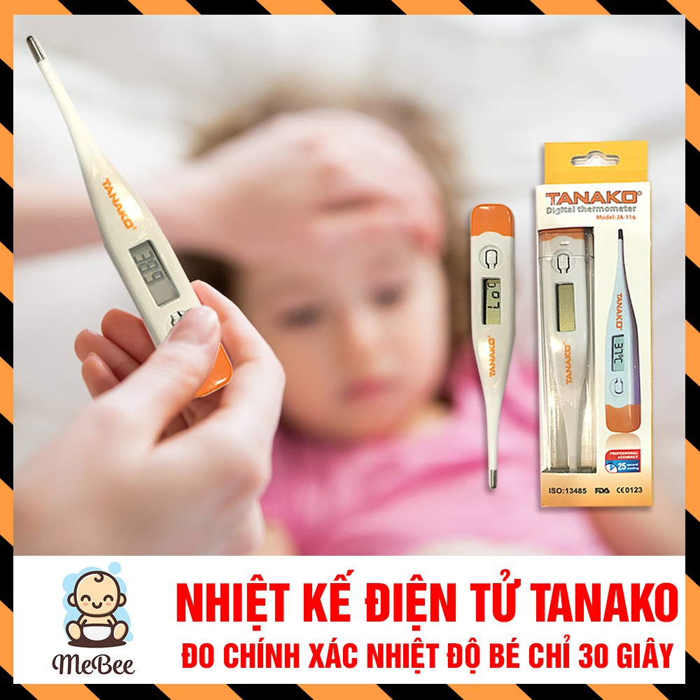 Nhiệt kế điện tử dùng pin Tanako đo nhiệt độ bé trong 30s