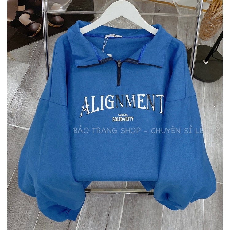 Áo POLO Khóa Cổ Chất Bo Tàu Dày Form To OVERSIZE Nam Nữ Kiểu Dáng Hàn Quốc Ulzzang