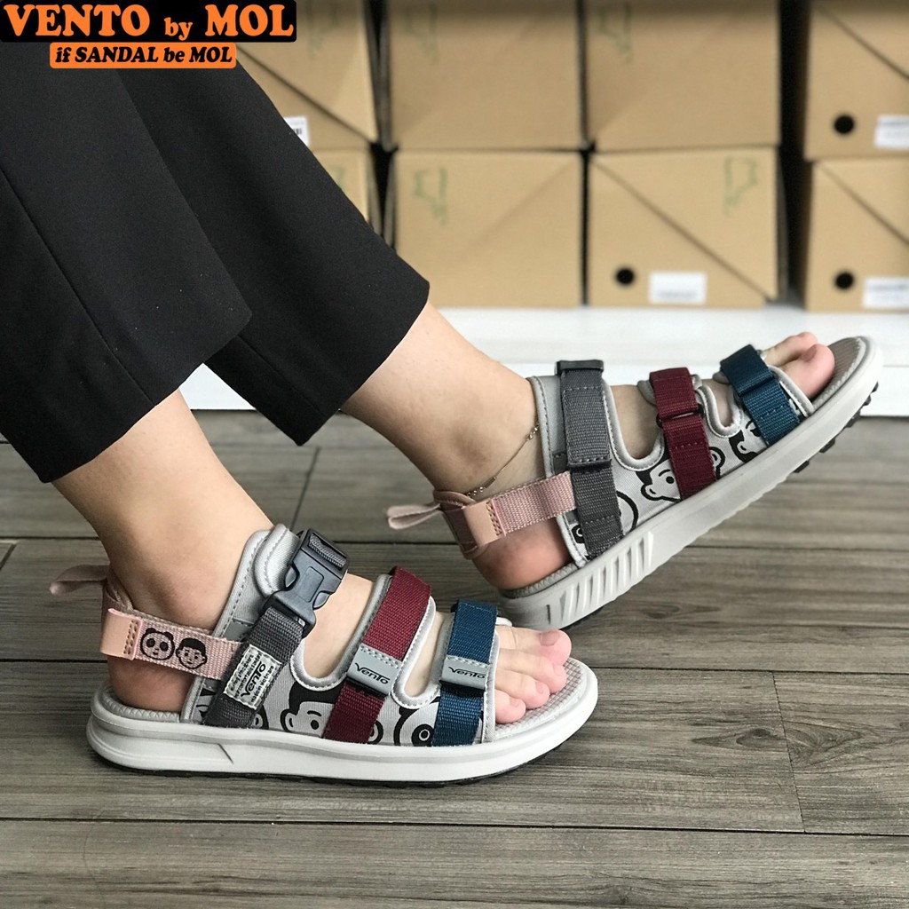 Sandal Vento Nữ 3 Quai Ngang Quai Hậu Tháo Rời Êm Nhẹ Bền Phù Hợp Đi Học Đi Làm Đi Du Lịch Phối 3 Màu Mã NB80