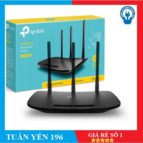 [BH 12Tháng] Bộ Phát Wifi 3 râu 450 Mbps TPlink WR940N Xuyên Tường chuẩn N