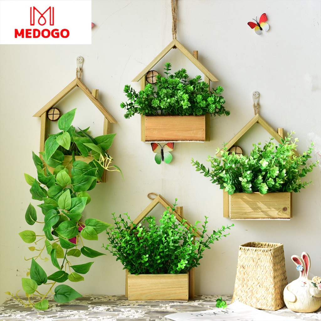 Kệ gỗ cắm hoa MEDOGO, kệ trang trí