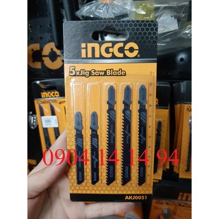 Bộ 5 lưỡi cưa lọng Ingco AKJ0051 - 2 gỗ, 2 kim loại, 1 nhôm