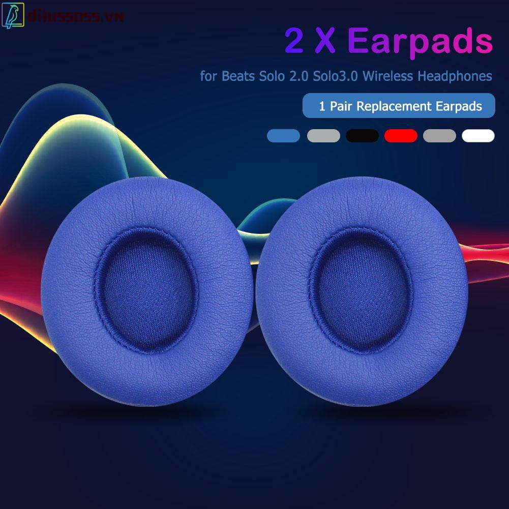1 cặp đệm tai nghe thay thế cho tai nghe không dây Beats Solo 2.0 Solo3.0