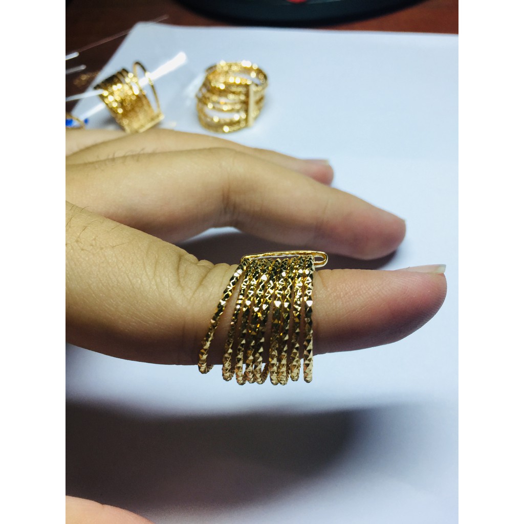 Bộ nhẫn ximen mạ vàng