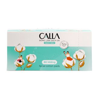  Bông Tẩy Trang Bạch Tuyết Calla 80 Miếng/ Hộp