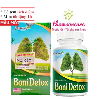 Boni Detox - Viên uống giúp giải độc phổi - Mua 6 tặng 1 bằng tem tích điểm - Nhập khẩu chính hãng