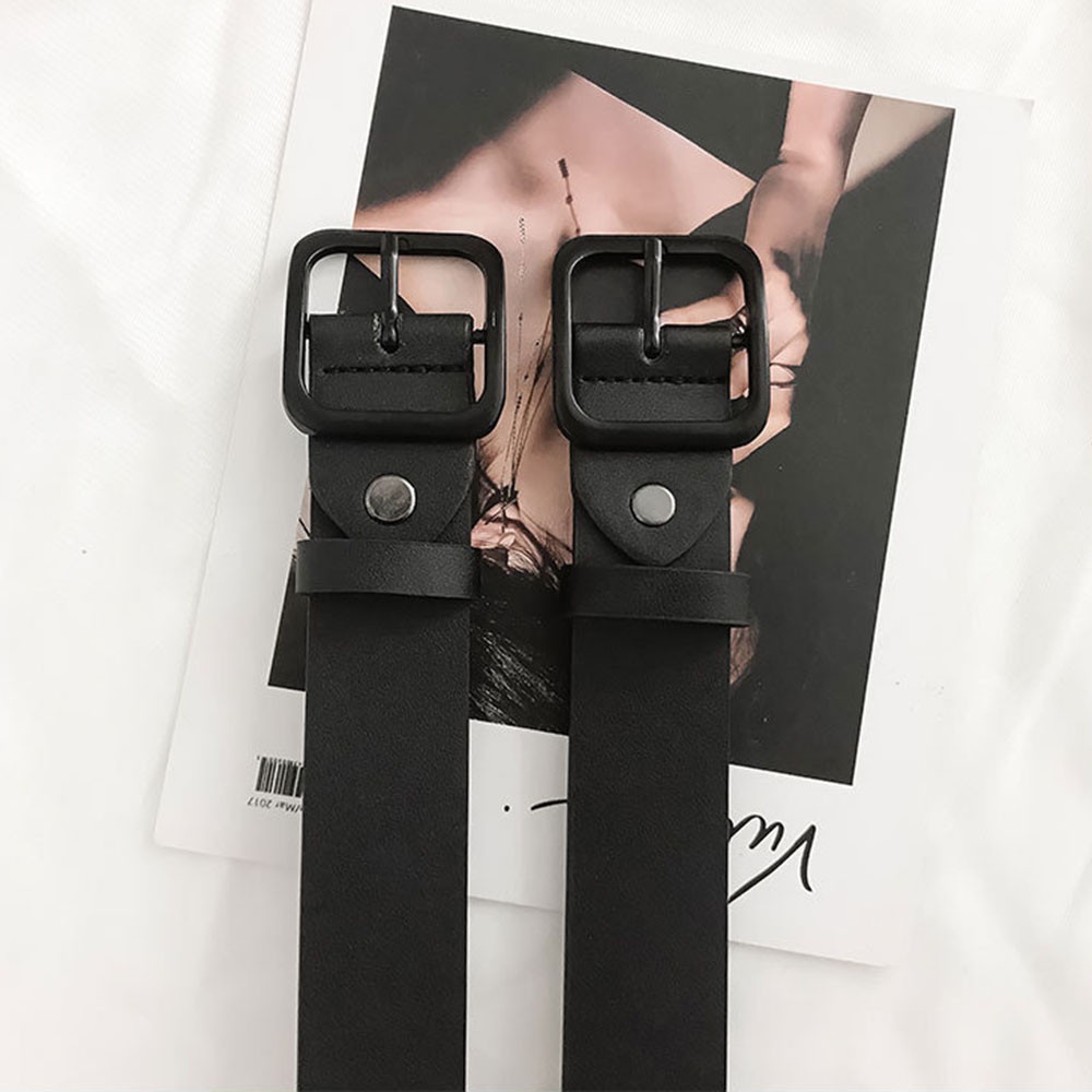 Thắt Lưng Màu Đen Kiểu Dáng Đơn Giản Thời Trang Dành Cho Cả Nam Và Nữ