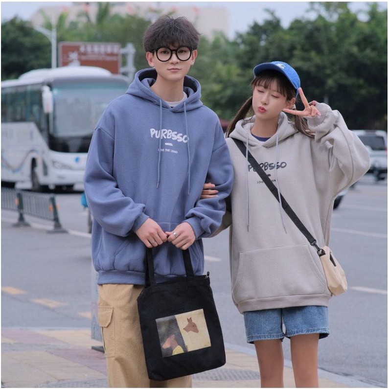 Áo hoodie nam nữ,Áo sweater nỉ nam nữ from rộng Unisex chất nỉ ngoại siêu dày dặn in chữ