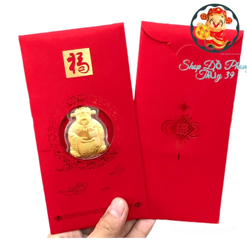 Bao Lì Xì Thần Tài Mạ Vàng Hồng Kông Làm Quà Tết Độc Đáo Có Ý Nghĩa – May Mắn Cho Ngày Vía Thần Tài