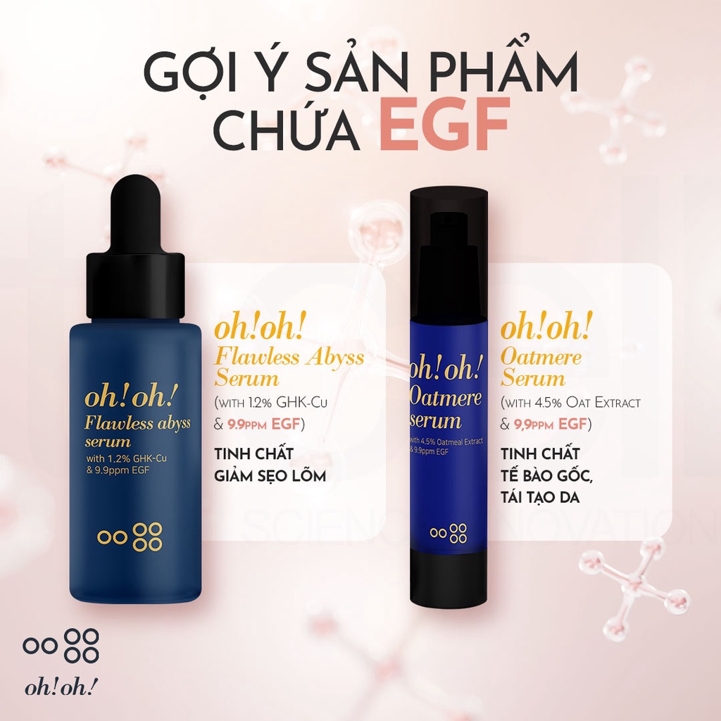 Tinh Chất Tế Bào Gốc, Tái Tạo Da oh!oh! Oatmere Serum (with 4.5% Oat Extract & 9,9ppm EGF) 25ml