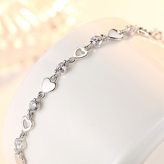 Lắc tay Silver Diamond Love - B0213