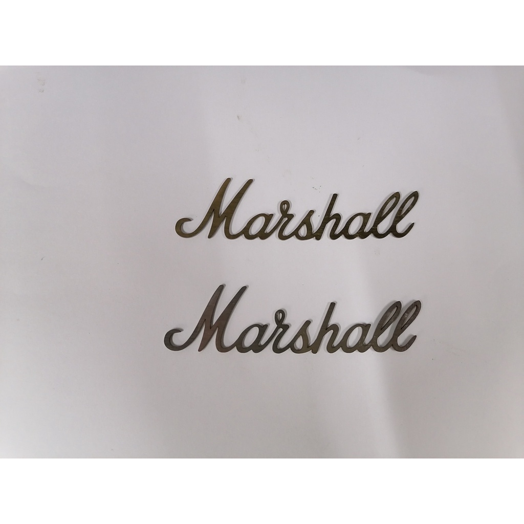 Logo Marshall, chữ Marshall inox304 cắt lazer siêu chuẩn, siêu đẹp làm đẹp trang trí cho ê căng loa chế DIY từ PTD Sound