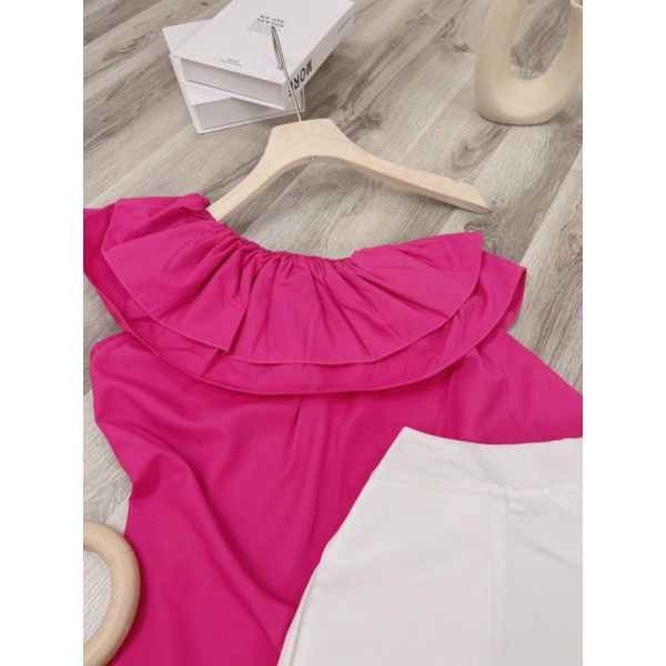 SET LỆCH VAI BÈO HỒNG