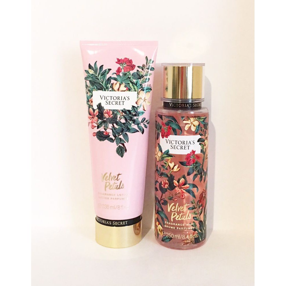 [𝗦𝗔𝗟𝗘]..::✨Xịt + Dưỡng Body Mist Victoria’s Secret &quot;VELVET PETALS&quot; 250ml✨::..