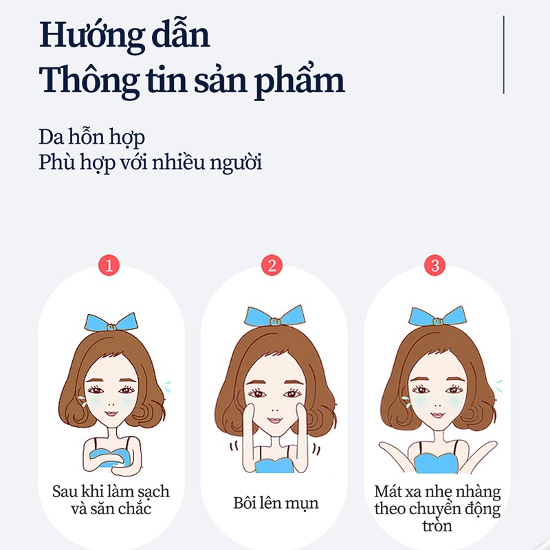 Kem thâm mụn 30g gel ngừa mụn dưỡng ẩm làm sáng da làn da mịn màng dùng cho mụn viêm, mụn bọc, mụn mủ, mụn trứng cá
