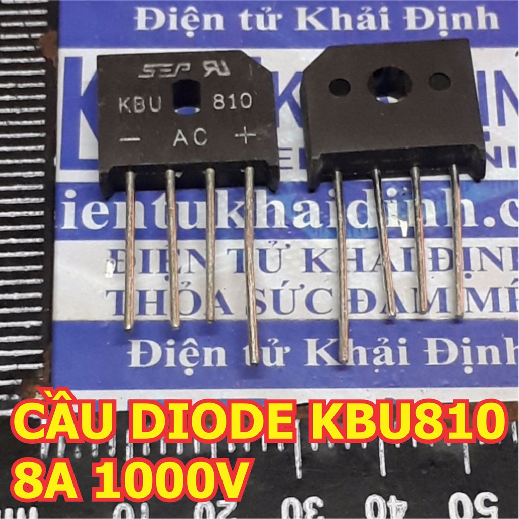 5 con CẦU DIODE KBU810 8A 1000V (giá 5 con) kde1499