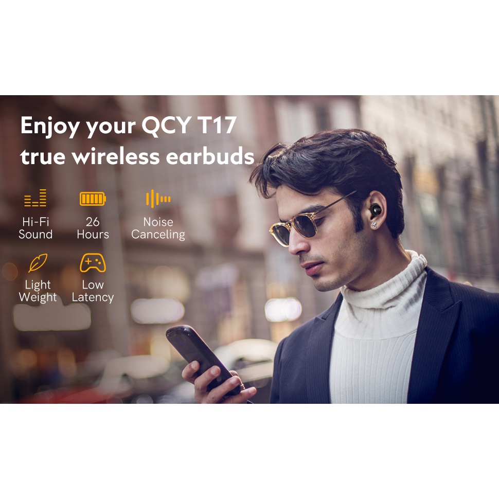 Tai nghe Bluetooth True Wireless QCY T17