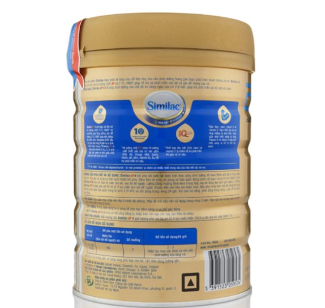 [Hải Dương] sữa Similac IQ Plus HMO số 4 ( 900g dành cho trẻ từ 2 - 6 tuổi )