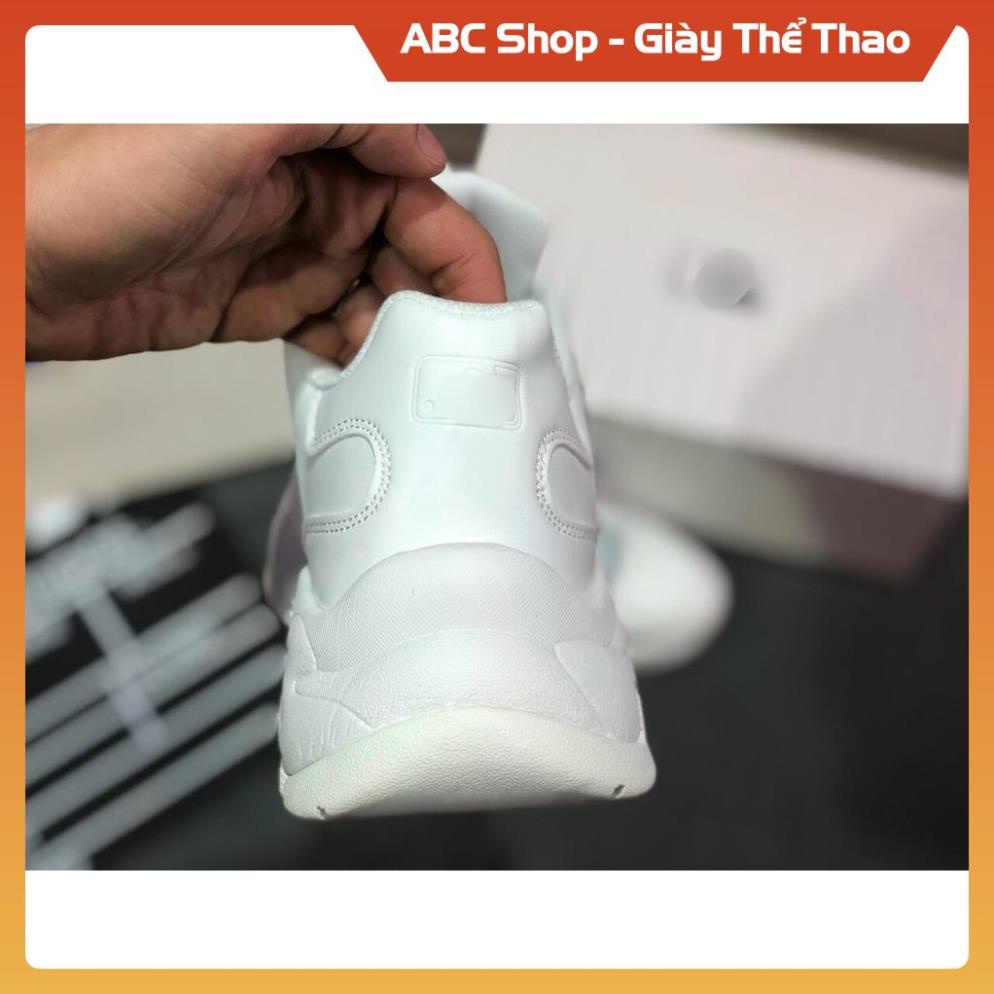 [Hàng Sịn - FreeShip] Giày thể thao M.L.B Chữ Ny Tím Nhạt New York  New, Giầy Sneaker M.L.B Trắng New York Ny Tím