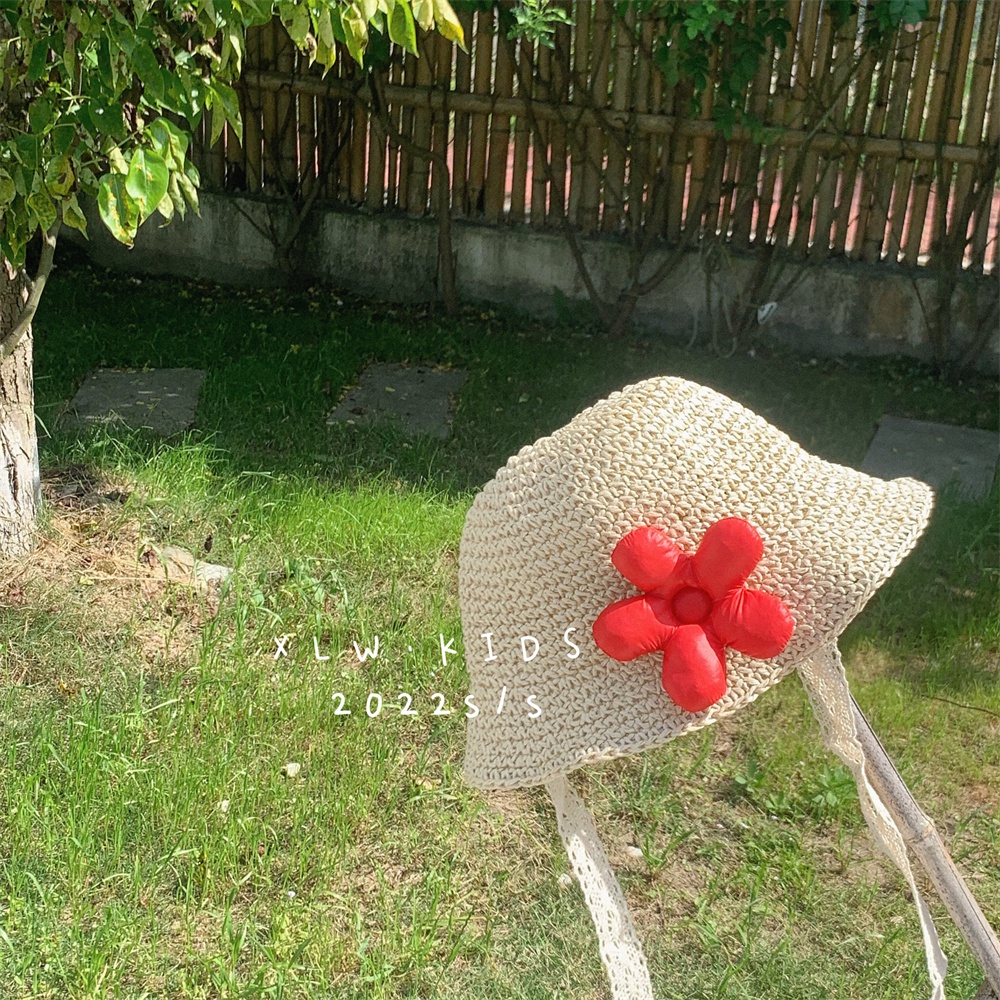 Mũ Cói Che Nắng Đi Biển Thời Trang Mùa Hè Hàn Quốc Cho Bé