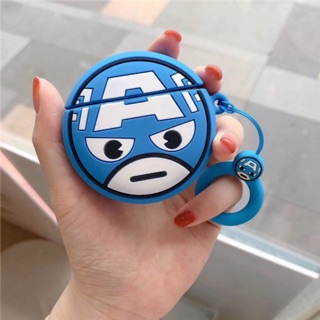 Ốp Tai nghe không dây AirPods hình Captain American