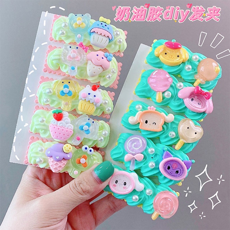 Kẹp Tóc Mái / Kẹp Tóc Tự Làm Thủ Công Dễ Thương Ngọt Ngào