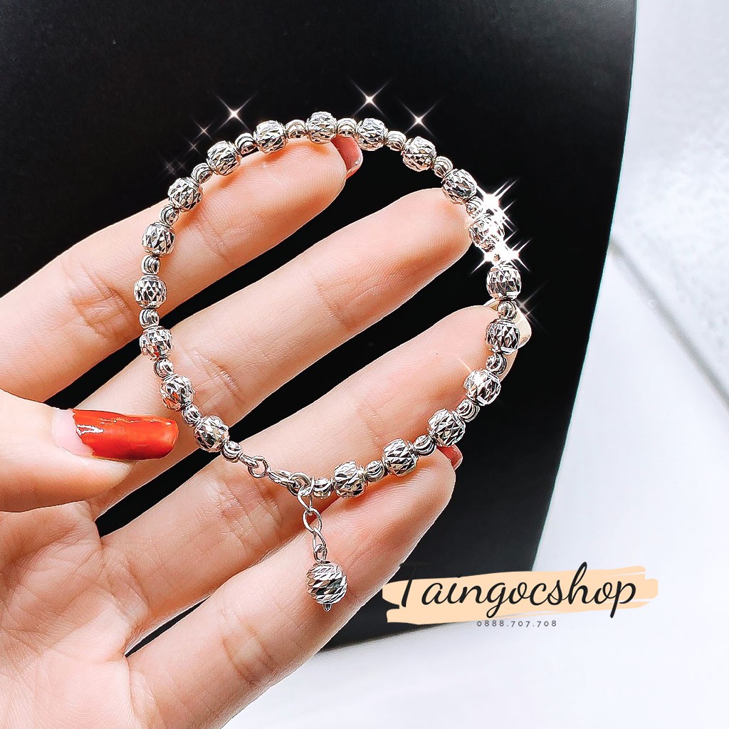 VÒNG CHÂU BẠC XI BẠCH KIM CỰC ĐẸP