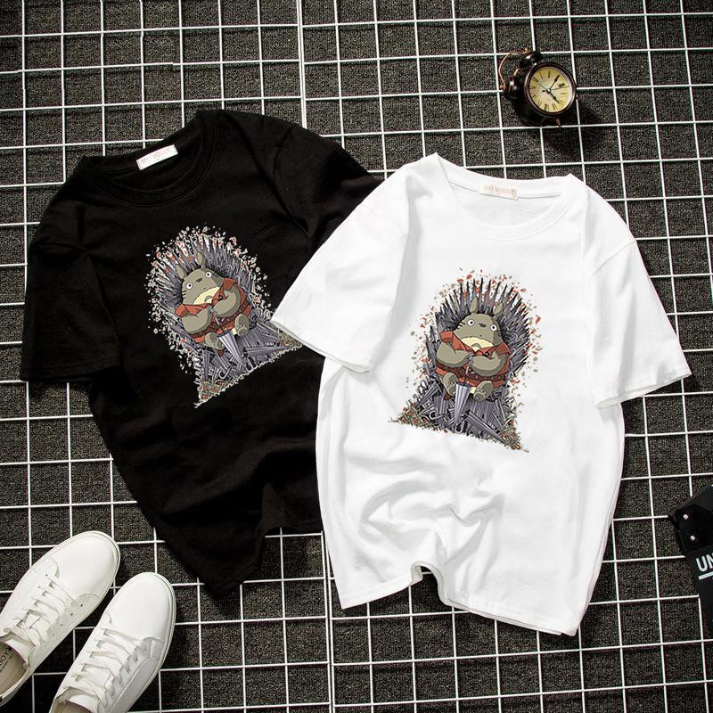 Áo thun Unisex form rộng họa tiết họa hình Hàn Quốc vải dày mịn 2019T1531