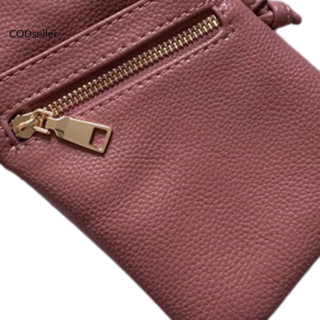 COD_ Purse Crossbody Bag Mini Zipper Closure Phone Bag Cute for Shopping