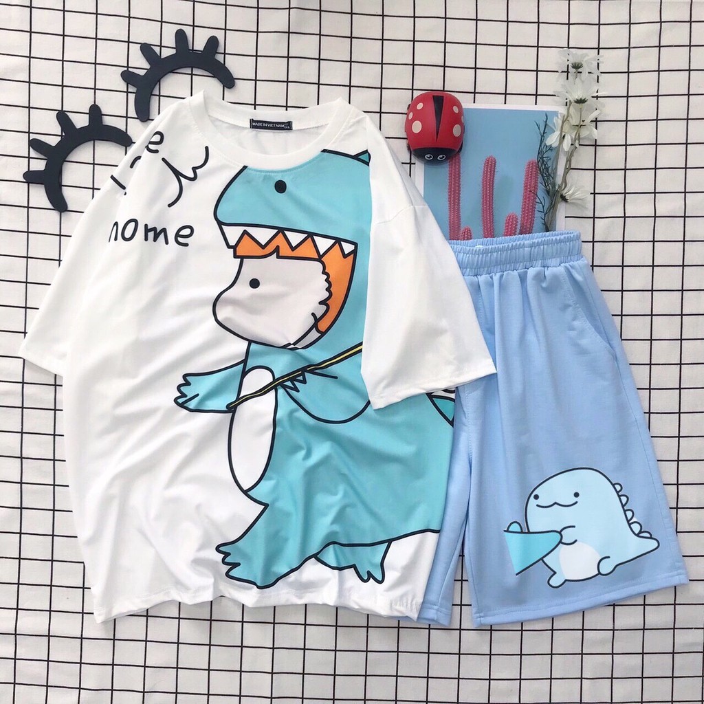 [Mã WASTUP24 giảm 10K đơn 50K] Set bộ cartoon hoạt hình Klong We Home form rộng Unisex Molly Fashion