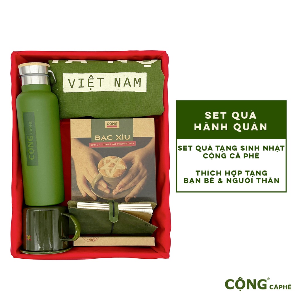 Set quà tặng 2023 Cộng Cà Phê - Set Hành Quân 07