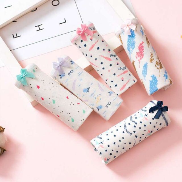 Set 5 quần cute túi zip cotton siêu mát cho mùa hè