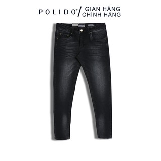Quần Jeans Trơn Cao Cấp CEFFYLO Dáng Trơn Form Slimfit Ôm Vừa Cơ Thể