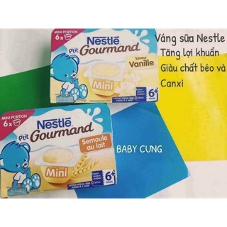 Váng sữa Nestle vị Vani 6x60g - Cho trẻ từ 6 tháng