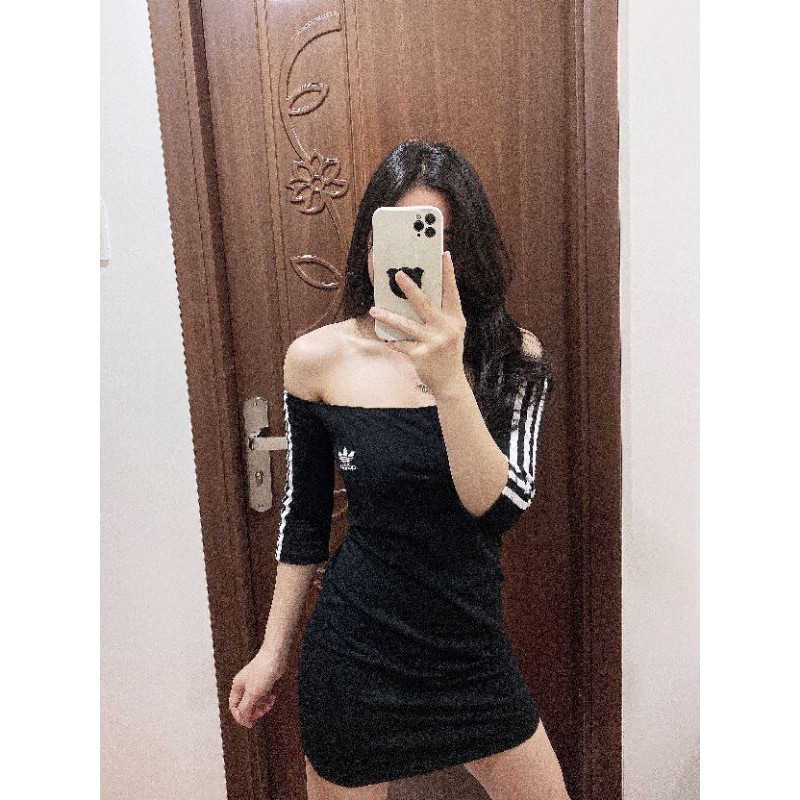 váy trễ vai chuẩn hàng cambodia