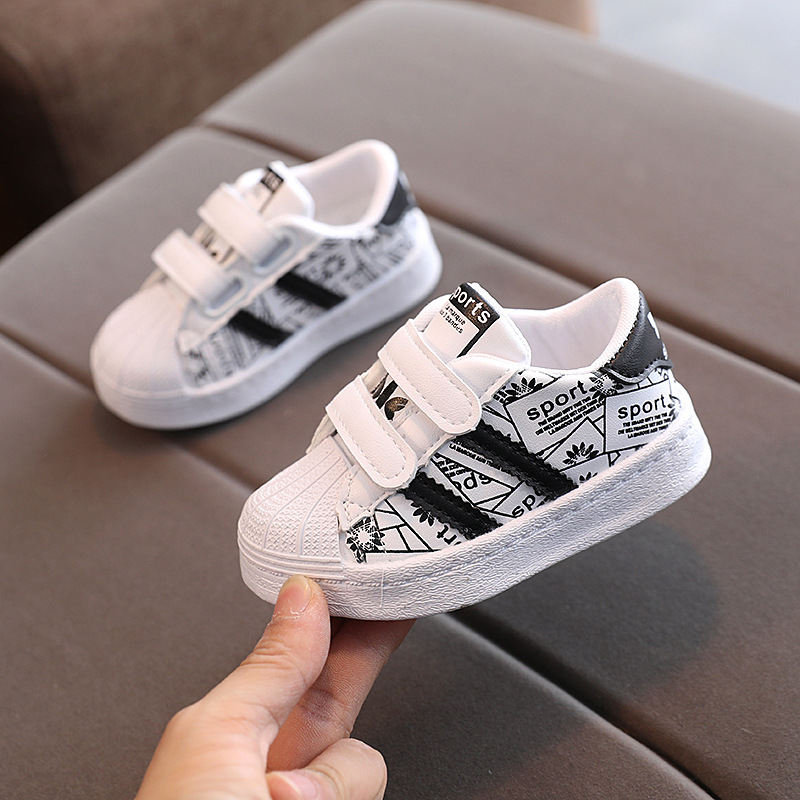 SUGE Giày Thể Thao 2 Sọc Chống Trượt Thời Trang Mùa Xuân Cho Bé