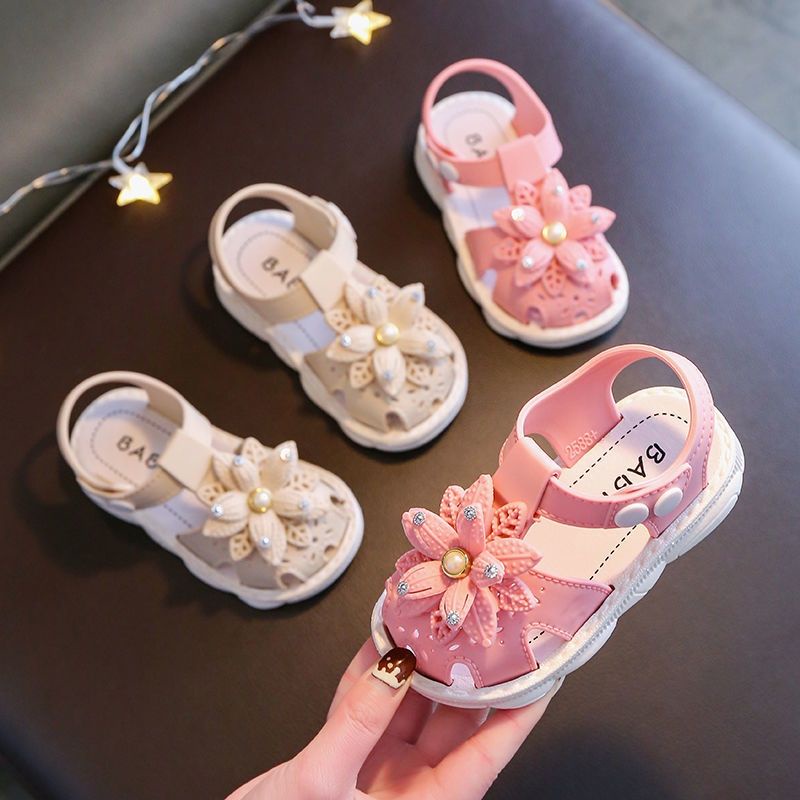 Sandal tập đi đế casu quai nhựa mềm đẹp suất sắc cho bé
