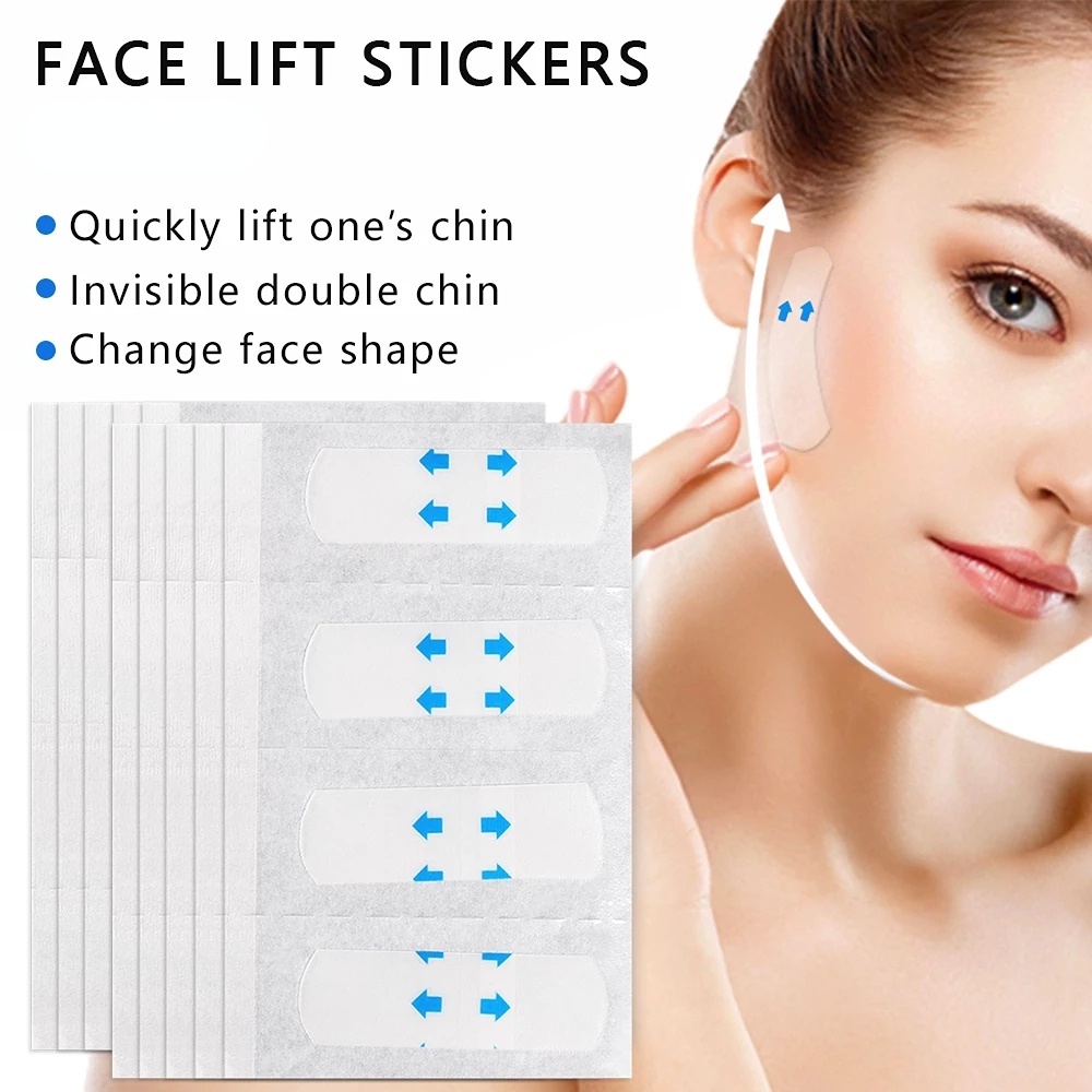 Set 40 Miếng Dán Trong Suốt Vô Hình Chống Nước Làm Săn Chắc Da Tạo Khuôn Mặt Chữ V