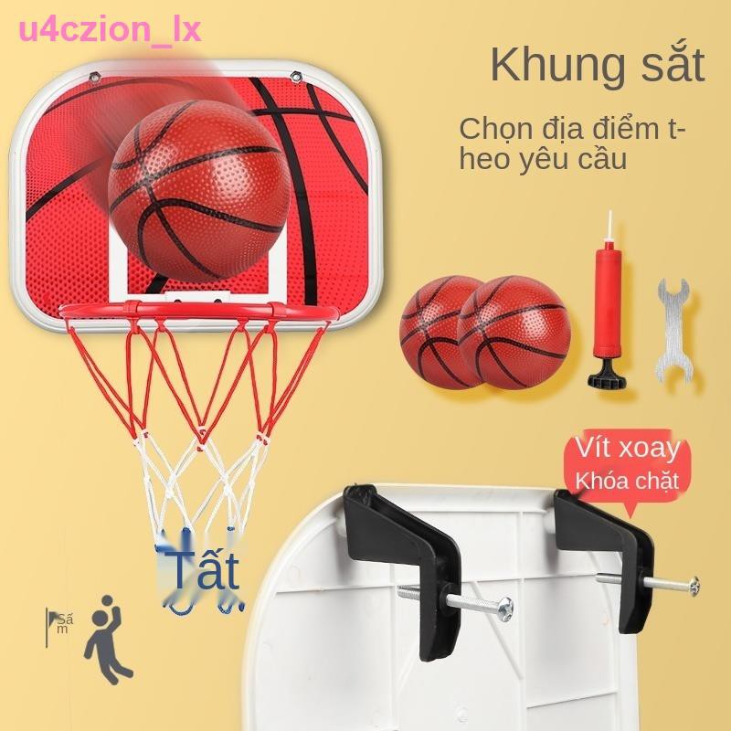 Giá đỡ bóng rổ trẻ em có thể nâng lên hạ xuống kiểu treo sập mini dunk trong nhà cậu bé đồ chơi