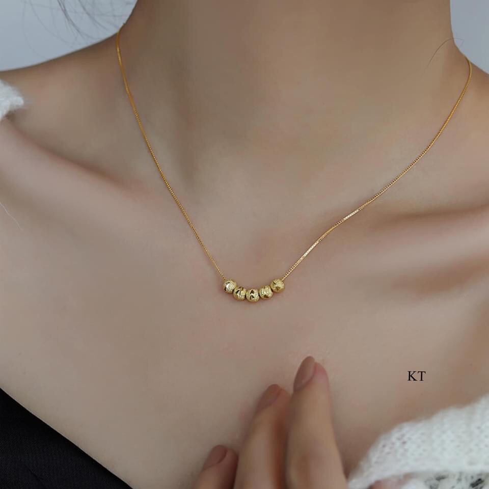 Dây chuyền nữ bạc ý cao cấp - Vòng cổ bạc bibi silver